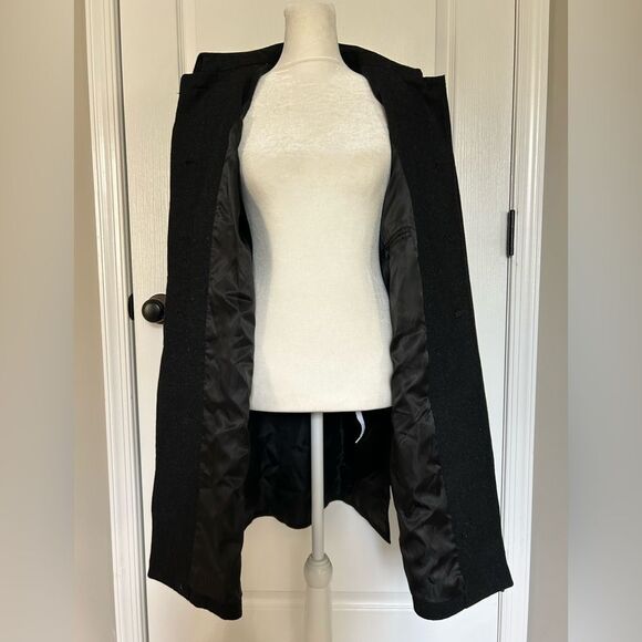 Harve Benard Women’s Classic Dark Gray Wool Coat Lined Size 8 Petite Tall - Picture 8 of 14